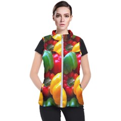 Colorful Capsicum Women s Puffer Vest