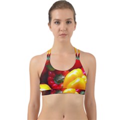 Colorful Capsicum Back Web Sports Bra by Sparkle