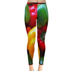 Colorful Capsicum Inside Out Leggings by Sparkle