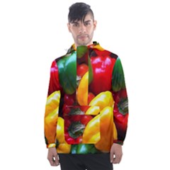 Colorful Capsicum Men s Front Pocket Pullover Windbreaker