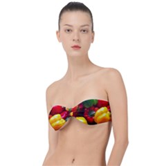 Colorful Capsicum Classic Bandeau Bikini Top  by Sparkle