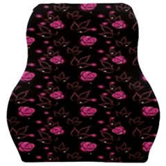 Pink Glowing Flowers Car Seat Velour Cushion  by Sparkle