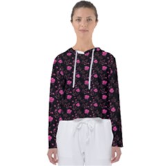 Pink Glowing Flowers Women s Slouchy Sweat