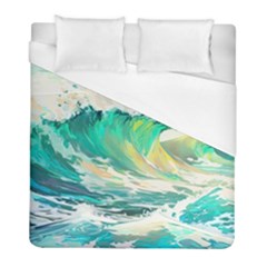 Waves Ocean Sea Tsunami Nautical Painting Duvet Cover (full/ Double Size) by Ravend