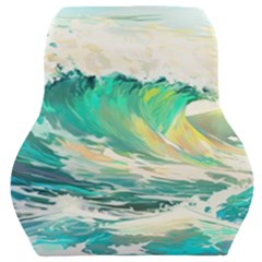 Waves Ocean Sea Tsunami Nautical Painting Car Seat Back Cushion  by Ravend