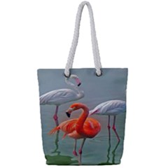 Birds Full Print Rope Handle Tote (small) by Sparkle