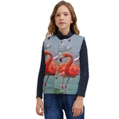 Birds Kid s Short Button Up Puffer Vest	