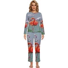 Birds Womens  Long Sleeve Lightweight Pajamas Set by Sparkle