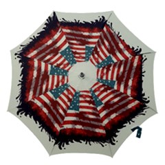 Patriotic Usa United States Flag Old Glory Hook Handle Umbrellas (large) by Ravend