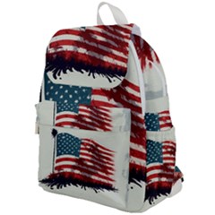 Patriotic Usa United States Flag Old Glory Top Flap Backpack by Ravend