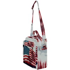 Patriotic Usa United States Flag Old Glory Crossbody Day Bag by Ravend