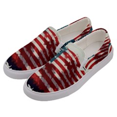 Patriotic Usa United States Flag Old Glory Men s Canvas Slip Ons by Ravend