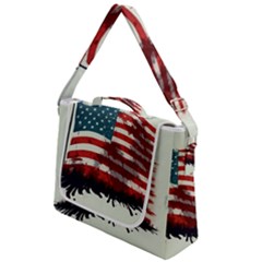 Patriotic Usa United States Flag Old Glory Box Up Messenger Bag by Ravend