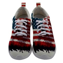 Patriotic Usa United States Flag Old Glory Women Athletic Shoes by Ravend