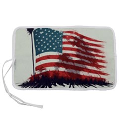 Patriotic Usa United States Flag Old Glory Pen Storage Case (m) by Ravend