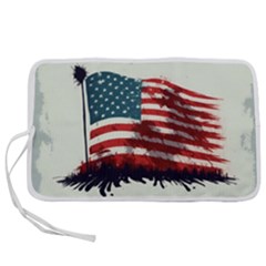 Patriotic Usa United States Flag Old Glory Pen Storage Case (l) by Ravend