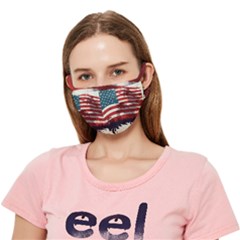 Patriotic Usa United States Flag Old Glory Crease Cloth Face Mask (adult) by Ravend