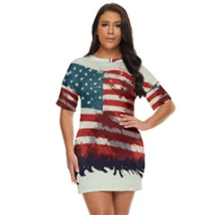 Patriotic Usa United States Flag Old Glory Just Threw It On Dress by Ravend