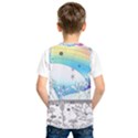 Rainbow Fun Cute Minimal Doodle Drawing Kids  Basketball Tank Top View2