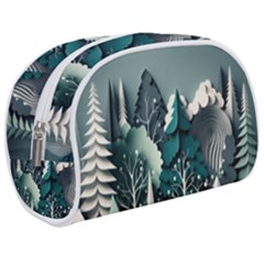 Forest Papercraft Trees Background Make Up Case (medium) by Ravend