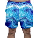 Tsunami Waves Ocean Sea Nautical Nature Water Men s Shorts View1