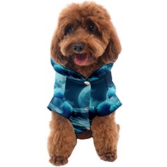 Moonlight High Tide Storm Tsunami Waves Ocean Sea Dog Coat by Ravend