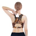 Gingerbread House Gingerbread Christmas Xmas Winter Sports Bra With Pocket View2