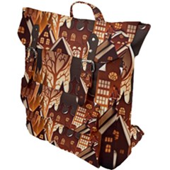 Gingerbread House Gingerbread Christmas Xmas Winter Buckle Up Backpack by Ravend