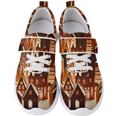 Gingerbread House Gingerbread Christmas Xmas Winter Men s Velcro Strap Shoes by Ravend