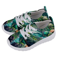 Waterfall Jungle Nature Paper Craft Trees Tropical Kids  Lightweight Sports Shoes by Ravend