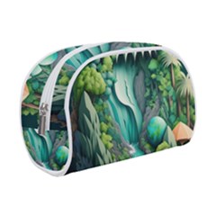 Waterfall Jungle Nature Paper Craft Trees Tropical Make Up Case (small) by Ravend