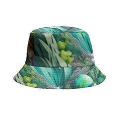 Waterfall Jungle Nature Paper Craft Trees Tropical Bucket Hat by Ravend