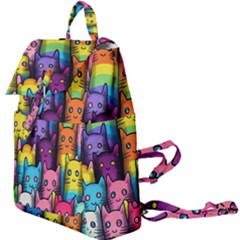 Cats Rainbow Pattern Colorful Feline Pets Buckle Everyday Backpack by Ravend