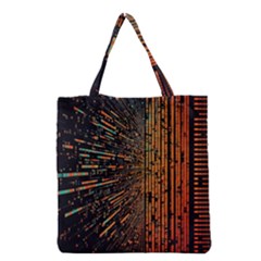 Data Abstract Abstract Background Background Grocery Tote Bag by Ravend