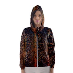 Data Abstract Abstract Background Background Women s Hooded Windbreaker by Ravend