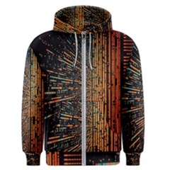 Data Abstract Abstract Background Background Men s Zipper Hoodie