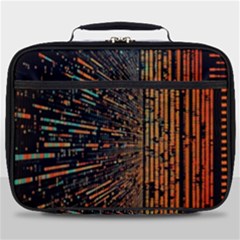 Data Abstract Abstract Background Background Full Print Lunch Bag by Ravend