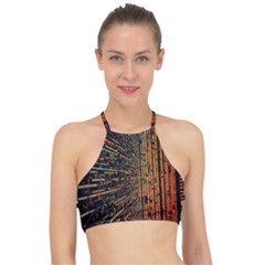 Data Abstract Abstract Background Background Racer Front Bikini Top by Ravend