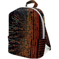 Data Abstract Abstract Background Background Zip Up Backpack by Ravend