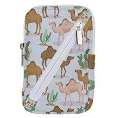 Camels-cactus-desert-pattern Belt Pouch Bag (small) by Salman4z