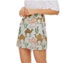 Camels-cactus-desert-pattern Mini Front Wrap Skirt View2