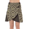 Hamsa-hand-drawn-symbol-with-flower-decorative-pattern Wrap Front Skirt View1