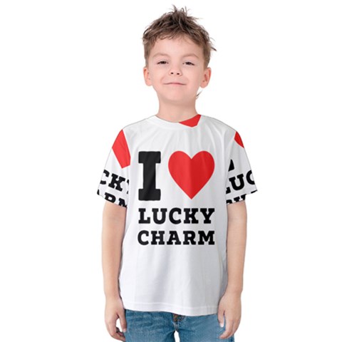 I Love Lucky Charm Kids  Cotton Tee by ilovewhateva