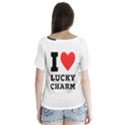 I love lucky charm V-Neck Flutter Sleeve Top View2