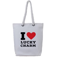 I Love Lucky Charm Full Print Rope Handle Tote (small) by ilovewhateva