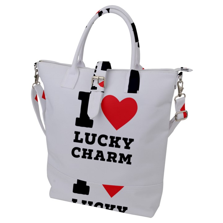 I love lucky charm Buckle Top Tote Bag