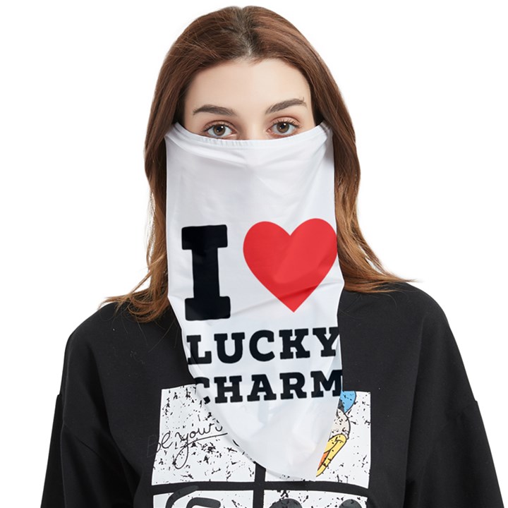 I love lucky charm Face Covering Bandana (Triangle)