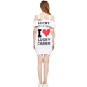 I love lucky charm Shoulder Frill Bodycon Summer Dress View2