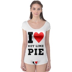 I Love Key Lime Pie Boyleg Leotard  by ilovewhateva