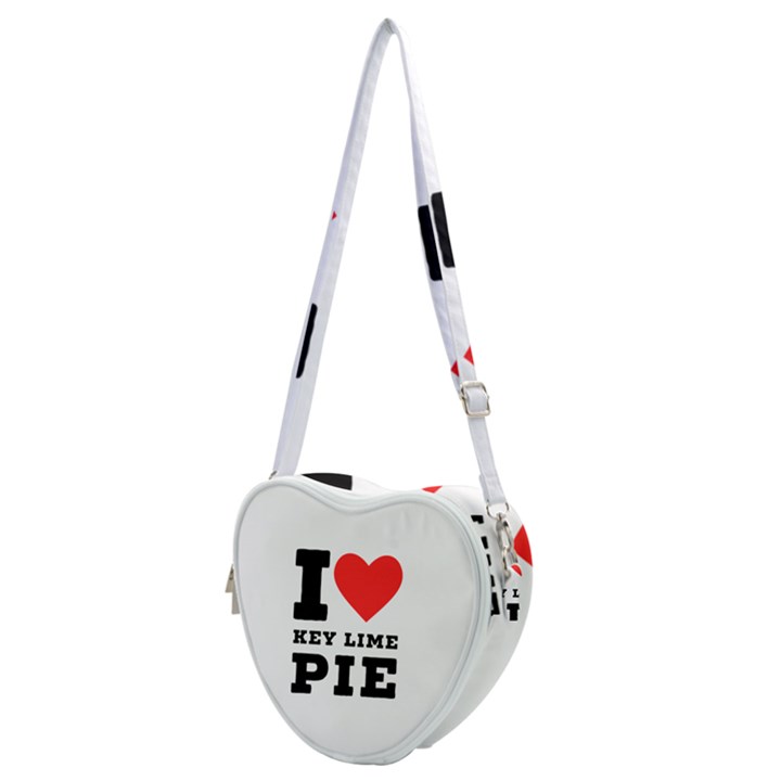 I love key lime pie Heart Shoulder Bag